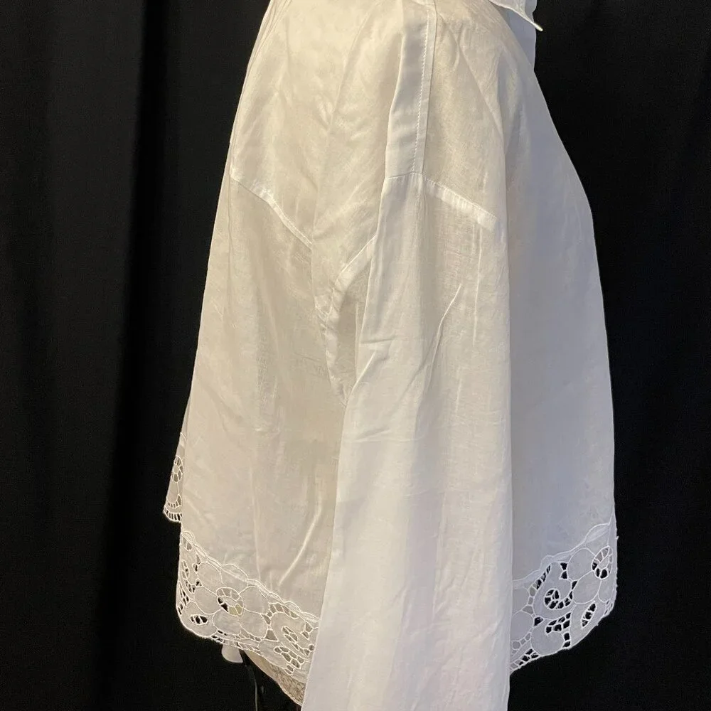 New. Gorgeous 100% Cotton EAC-Camicia Cannes Mussola: Size 46 - Picture 8 of 14